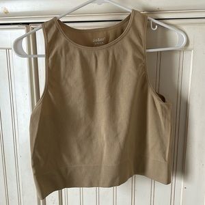 J.o&co beige ribbed tank
